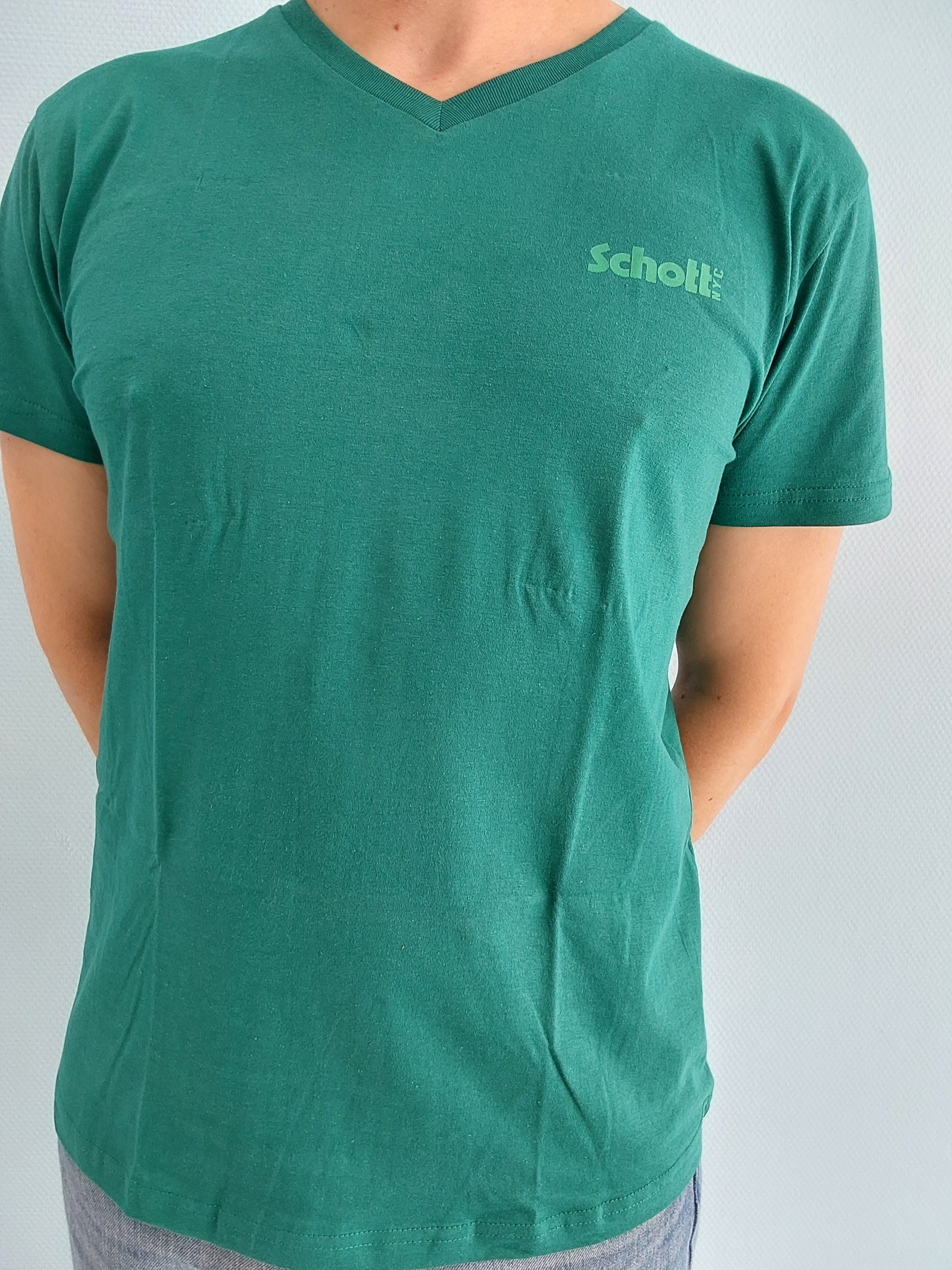 T-Shirt Schott Col en V
