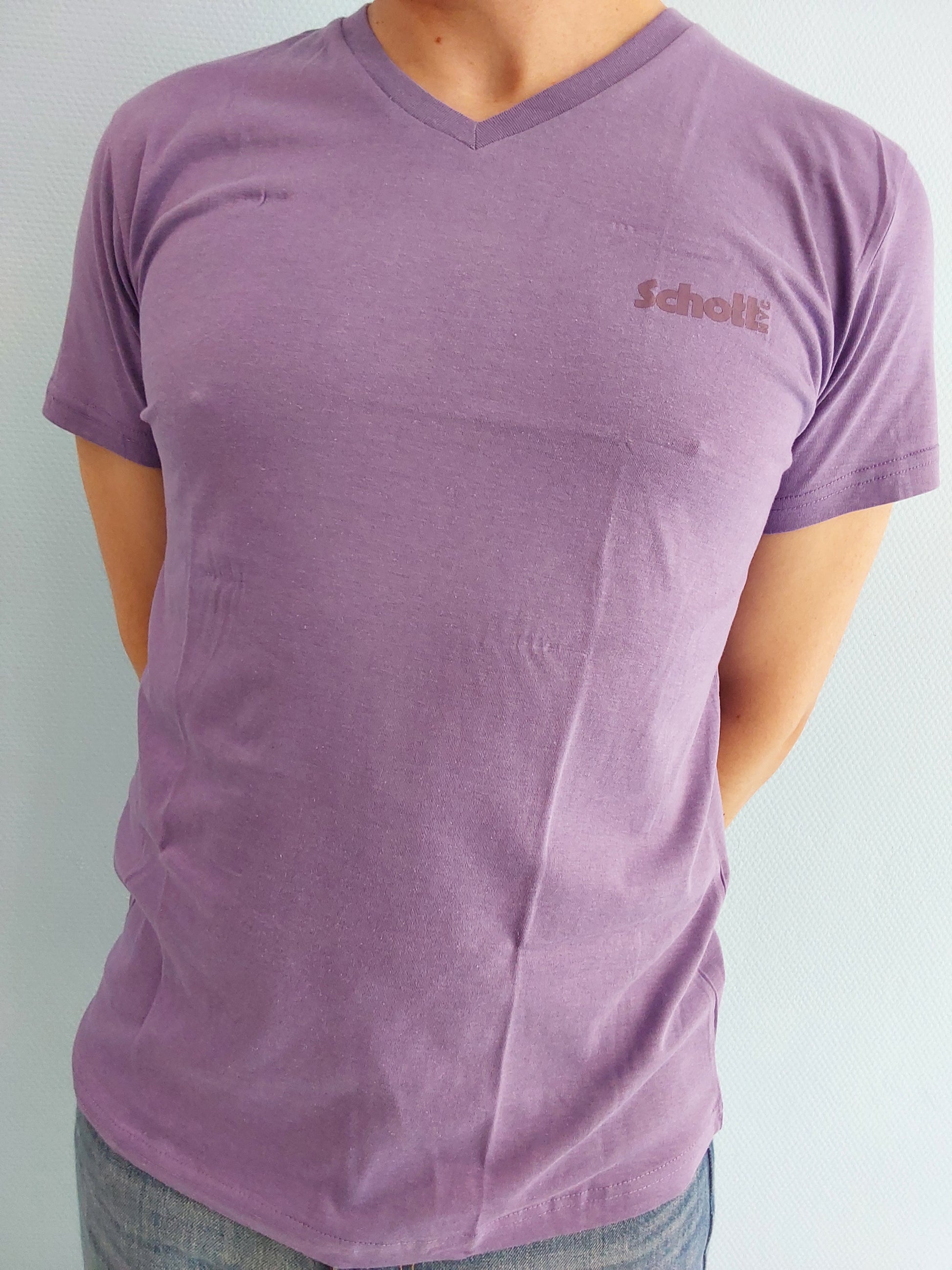 T-Shirt Schott Col en V