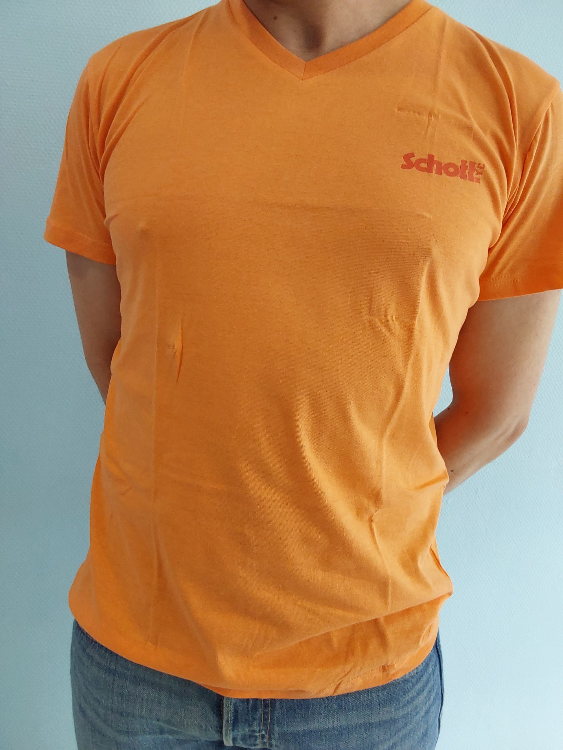 T-Shirt Schott Col en V